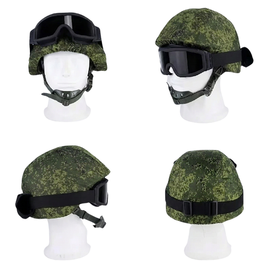 CASQUE 6B26 ACIER + Couvre-Casque EMR + LUNETTES