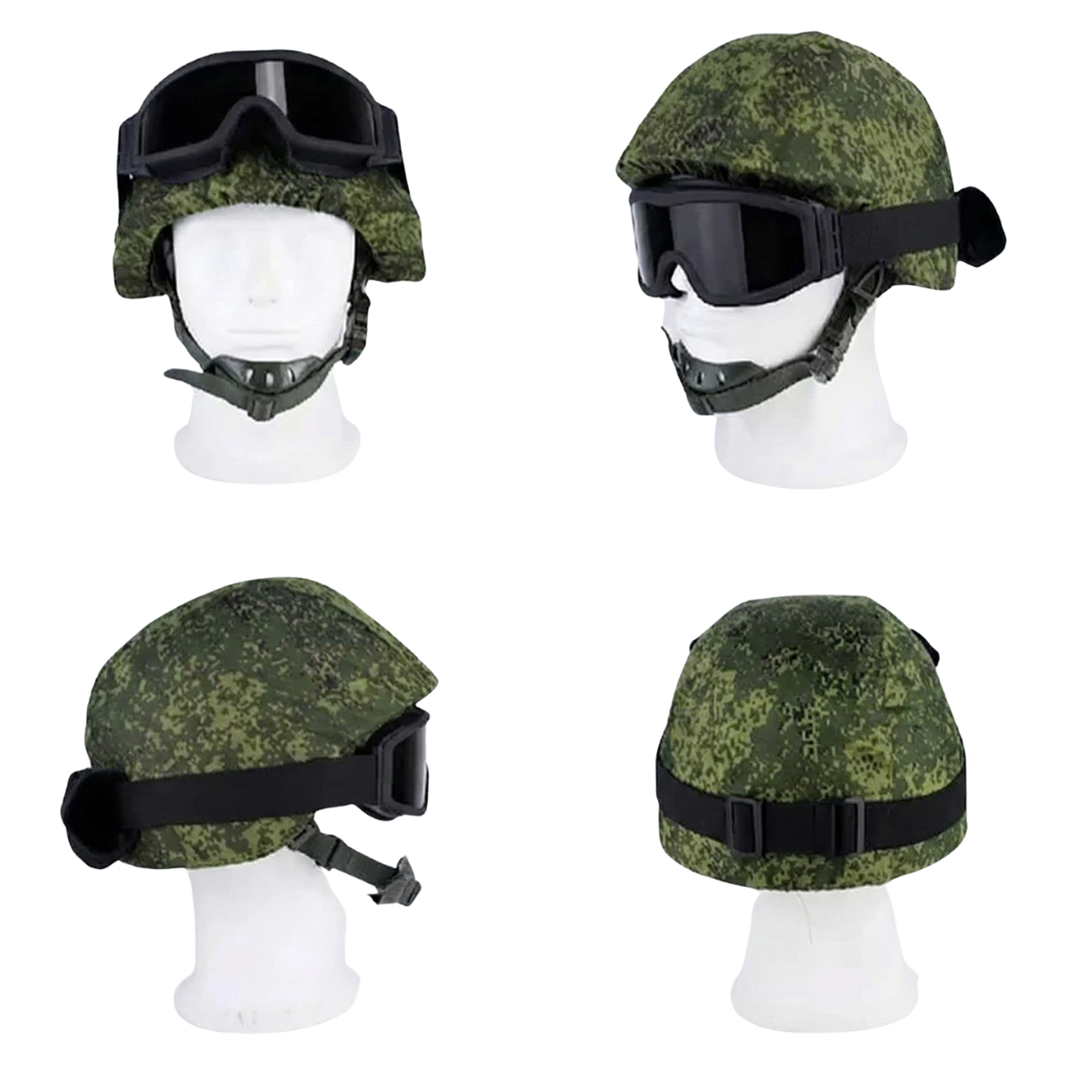 CASQUE  6B26 ACIER + Couvre-Casque EMR + LUNETTES