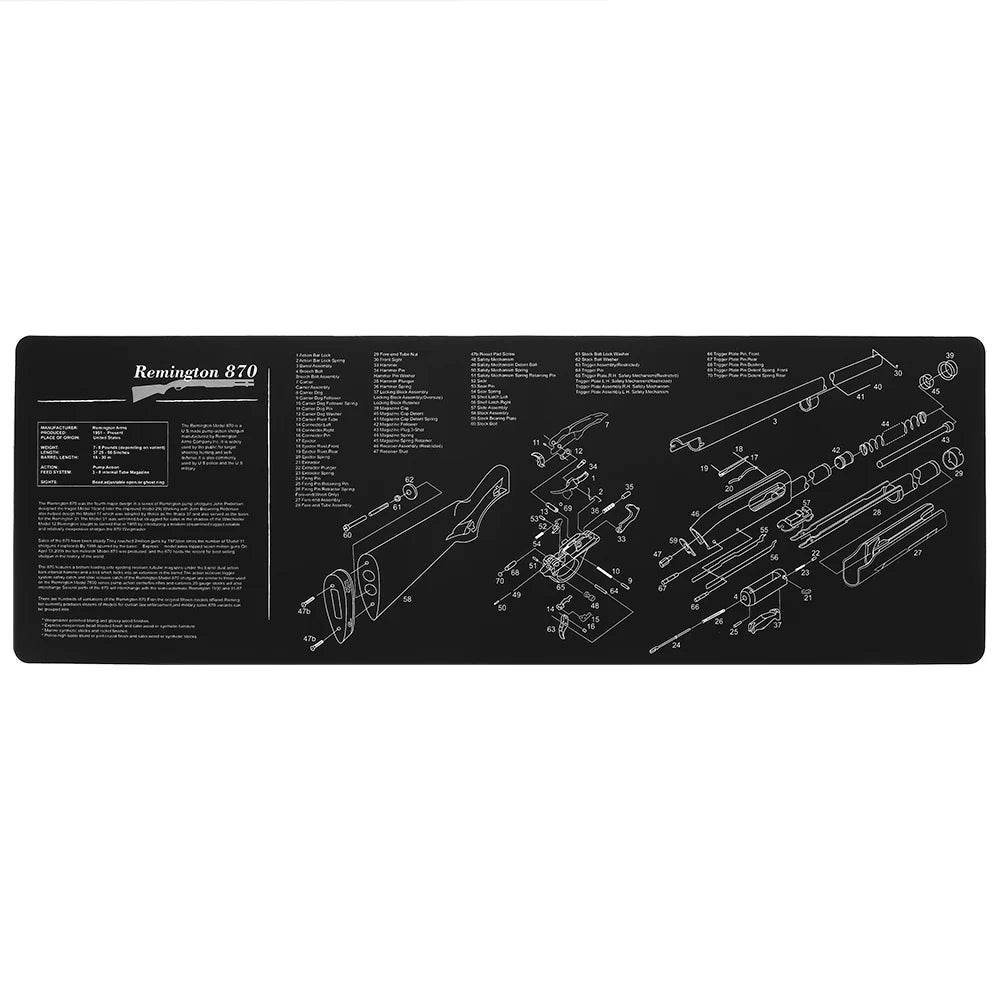 TAPIS DE NETTOYAGE RÉPLIQUE AK47 AVEC SCHÉMA