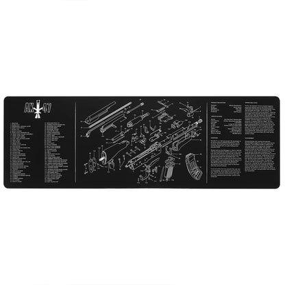 TAPIS DE NETTOYAGE RÉPLIQUE AK47 AVEC SCHÉMA